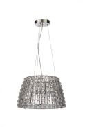 25240-CHR  Moy Large SinglePendant Chrome, Chrome/clear, IP44, G9 LED Included